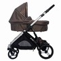 Double stroller with third seat attachment